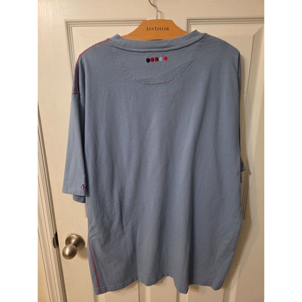 Vtg Coogi Short Sleeve Blue Mens TShirt Size 2XL y2k hip hop